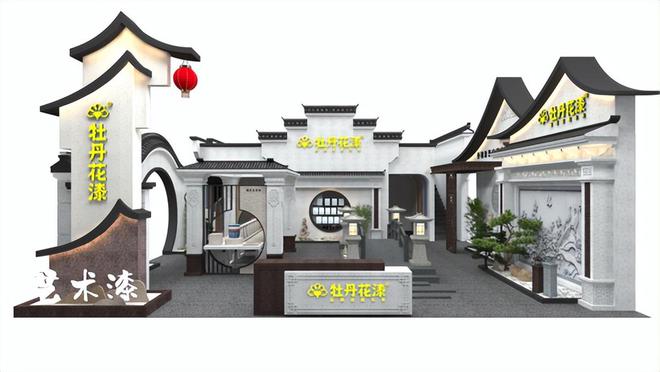 产品设计创新+高铁广告仿石漆品牌牡丹花寄出“中国名片”(图3)